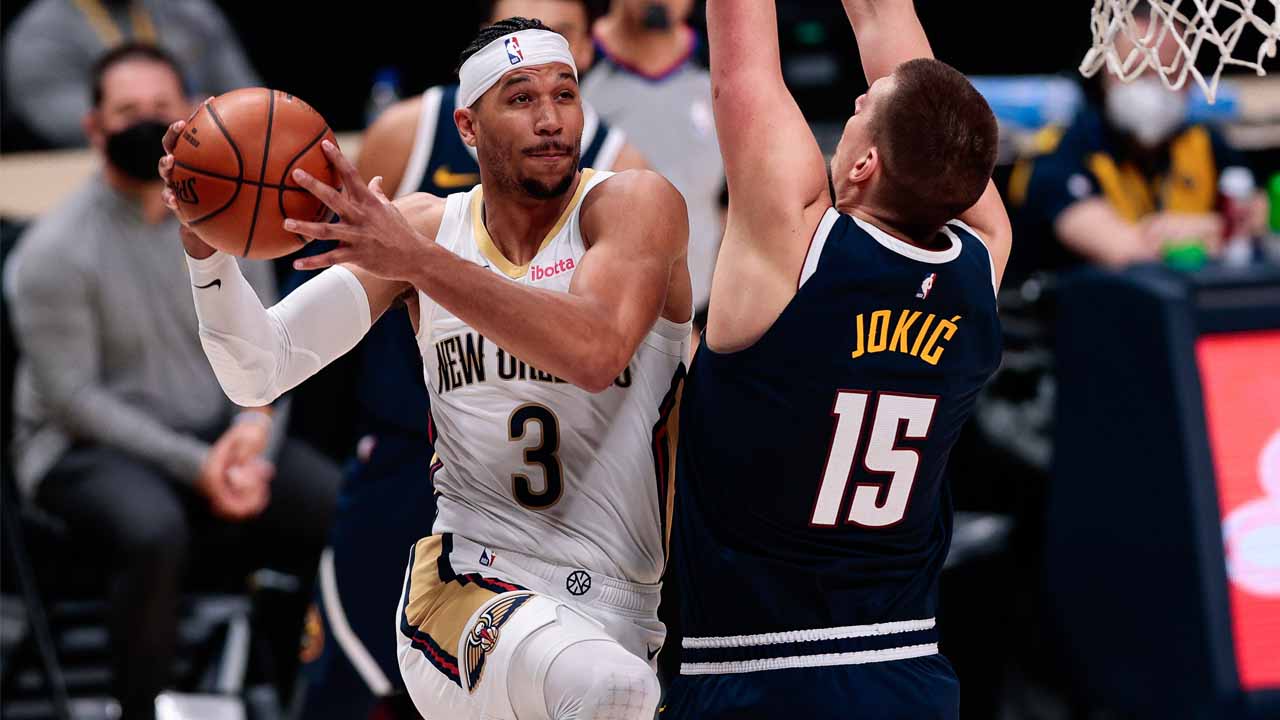 <p><strong>Position: </strong>PG/SG<br />
<strong>School: </strong>Villanova<br />
<strong>Original Pick</strong>: Donovan Mitchell</p>
<p>There are no big weaknesses in Josh Hart's game, and it's looking like he'll be a serviceable role player for the forseeable future. Similar to Ball, Hart benefitted from a move and a bigger role in New Orleans, parlaying that to an incredible 2021-22 half season in Portland with 19.9 ppg while shooting 37.3% from deep.</p>