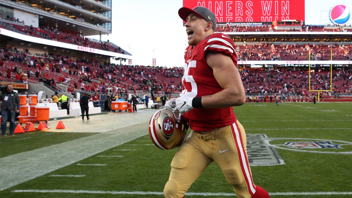 George Kittle and Brett Favre have fun after 49ers win, Sports