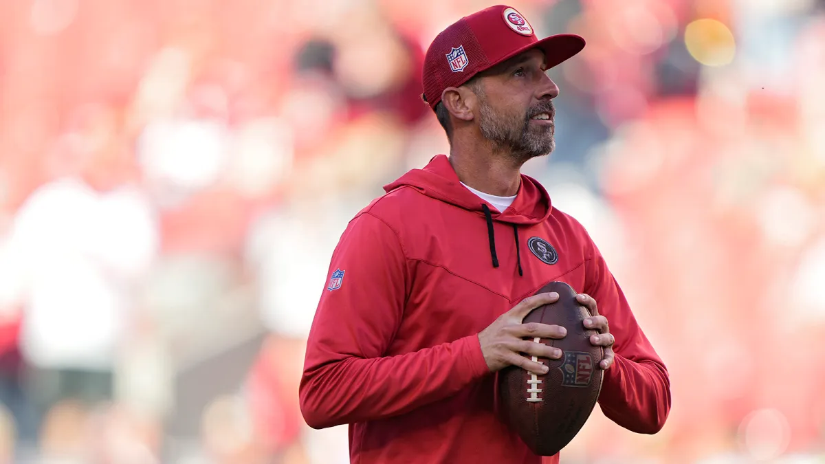 Don't say that': 49ers' Kyle Shanahan won't imagine CMC trade fail