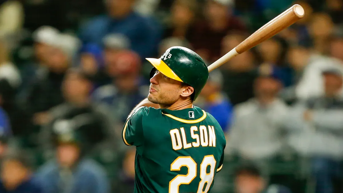 Matt Olson Q&A: A's slugger discusses favorite actor, on-deck