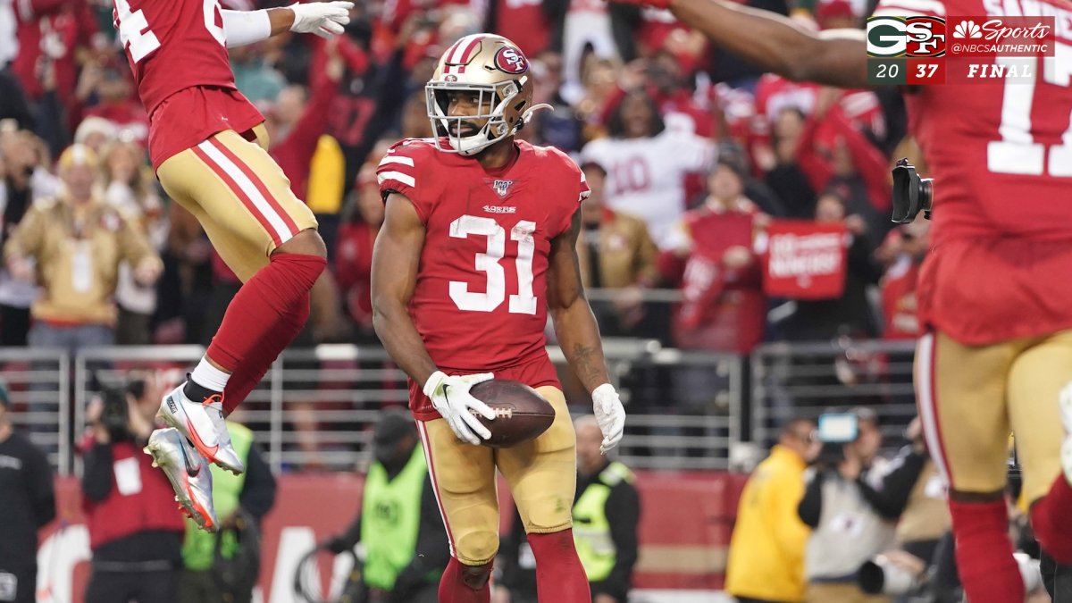 Niners vs. Packers: Purdue's Raheem Mostert scores 4 touchdowns in NFC  title game