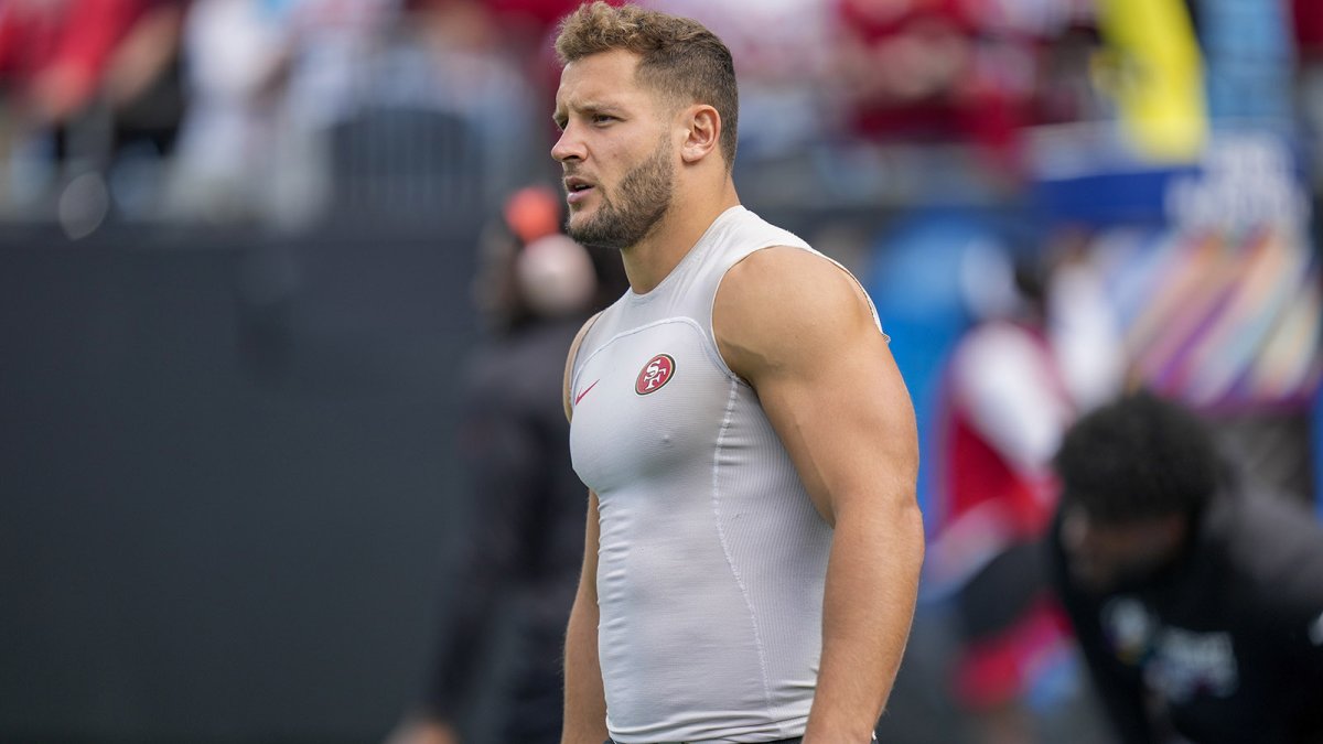 Nick Bosa 'not feeling great' after sustaining groin injury in  49ers-Panthers – NBC Sports Bay Area & California