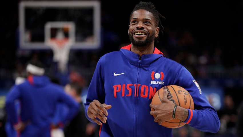 DETROIT, MI – DECEMBER 1: Nerlens Noel #3 of the Detroit Pistons looks on prior to the game against the Dallas Mavericks on December 1, 2022 at Little Caesars Arena in Detroit, Michigan. NOTE TO USER: User expressly acknowledges and agrees that, by downloading and/or using this photograph, User is consenting to the terms and conditions of the Getty Images License Agreement. Mandatory Copyright Notice: Copyright 2022 NBAE (Photo by Brian Sevald/NBAE via Getty Images)