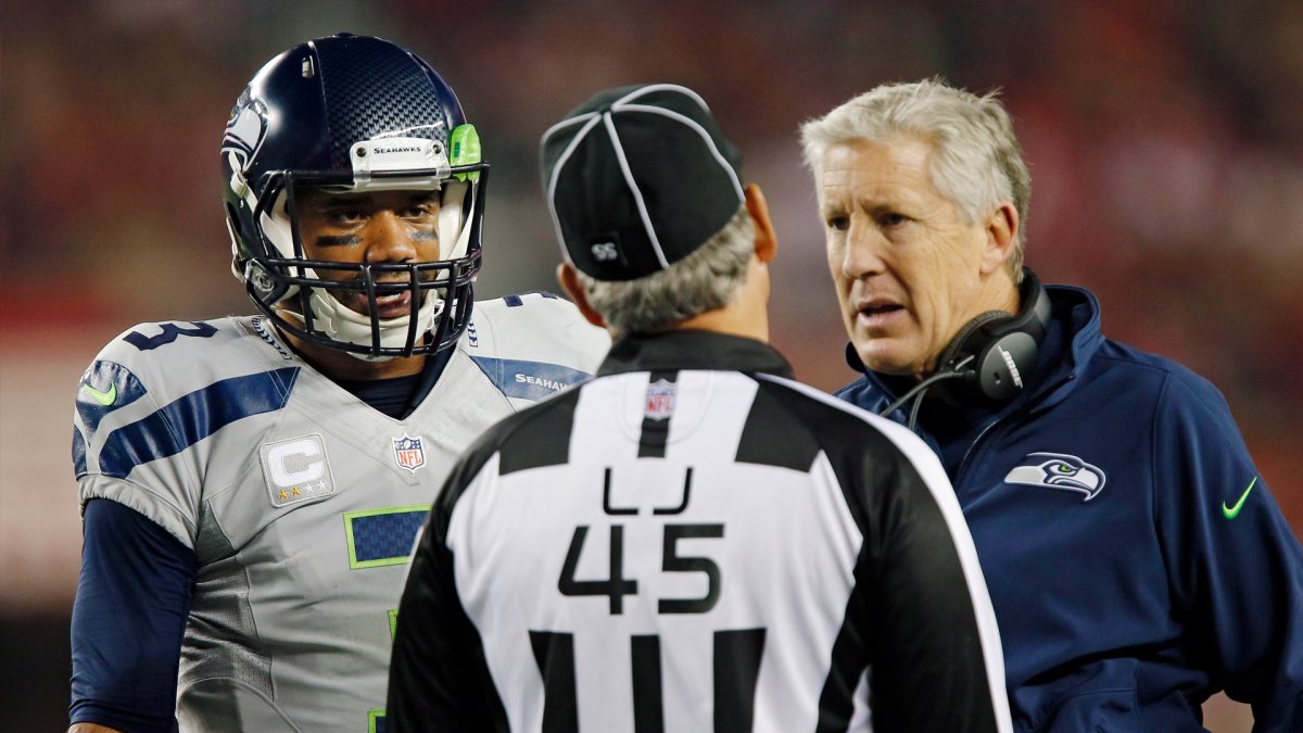 Russell Wilson, Multiple Seahawks Hoping NFL Punts One Helmet Rule - Sports  Illustrated Seattle Seahawks News, Analysis and More