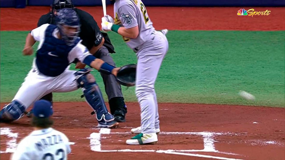 Sean Murphy's humorous reaction to butt going viral after hit by pitch –  NBC Sports Bay Area & California