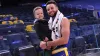 Watch Steph's son Canon make wild paper airplane throw at Chase Center