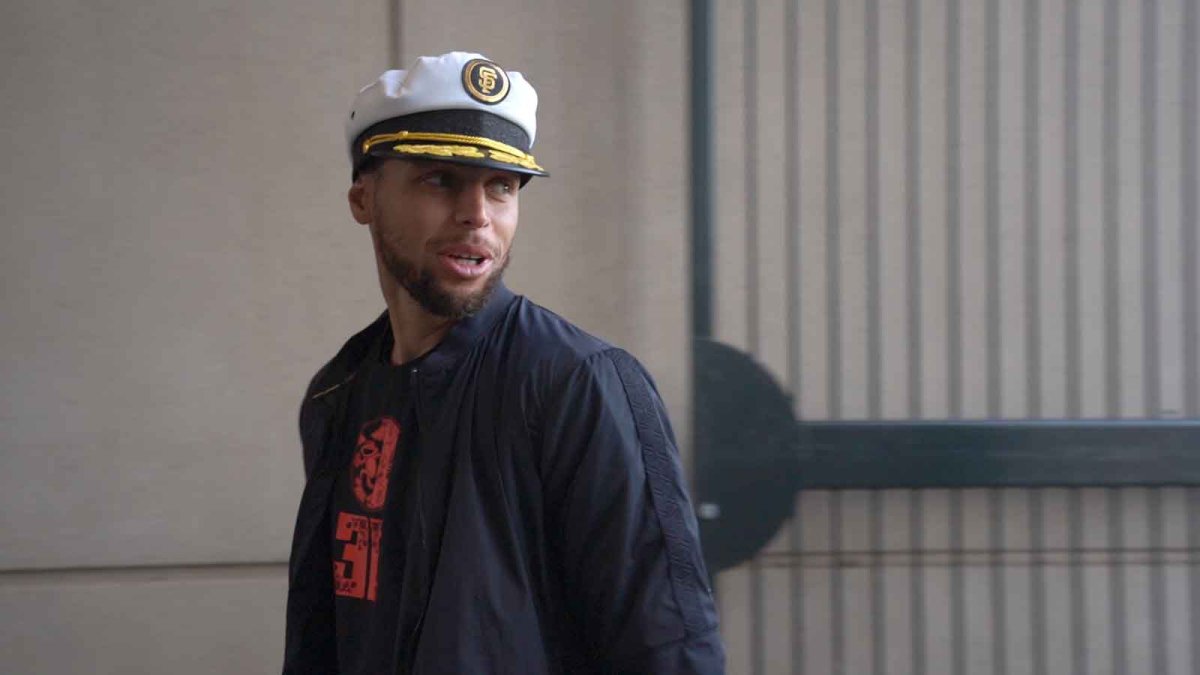 Steph Curry wears Brandon Belt captain's hat to Giants-Dodgers – NBC Sports  Bay Area & California