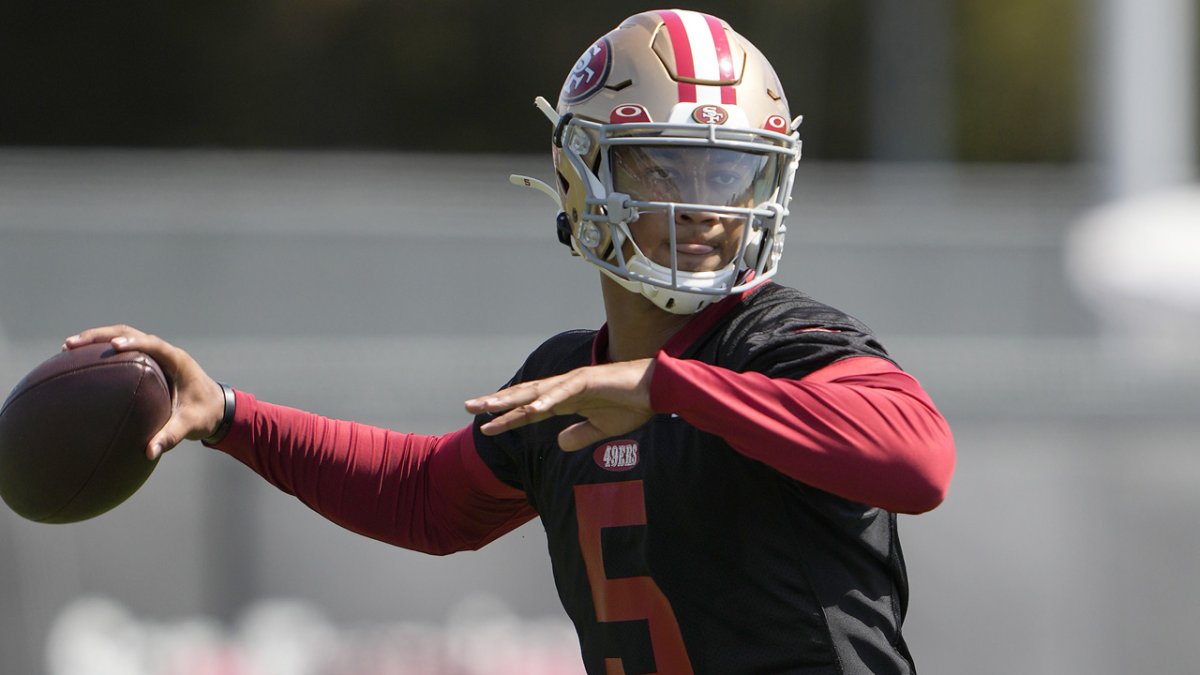 Trey Lance meets Kyle Shanahan's approval during 49ers training camp – NBC  Sports Bay Area & California