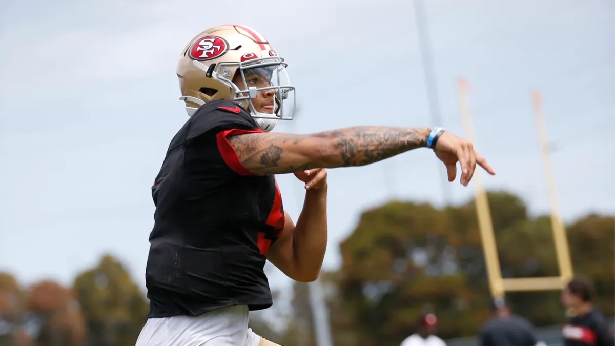 49ers rookie QB Trey Lance's injured finger healing