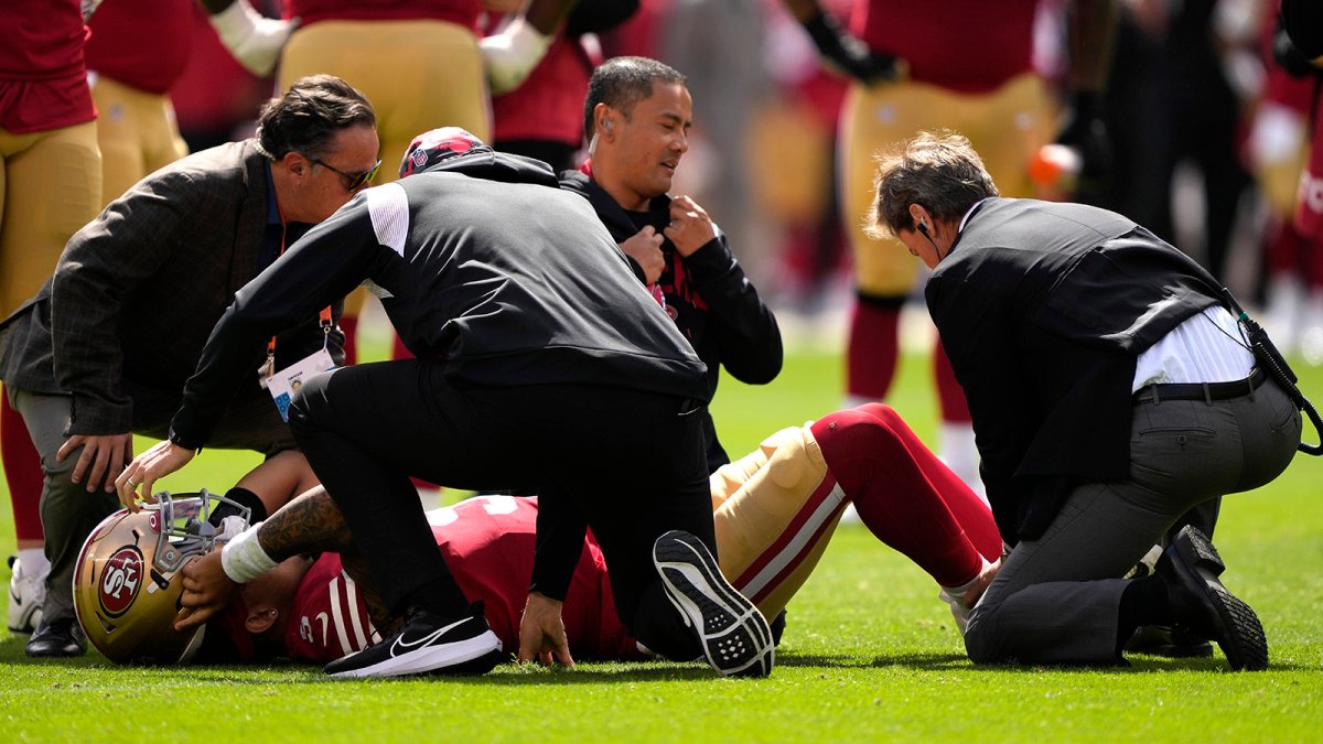 49ers' Trey Lance to miss rest of season after ankle injury