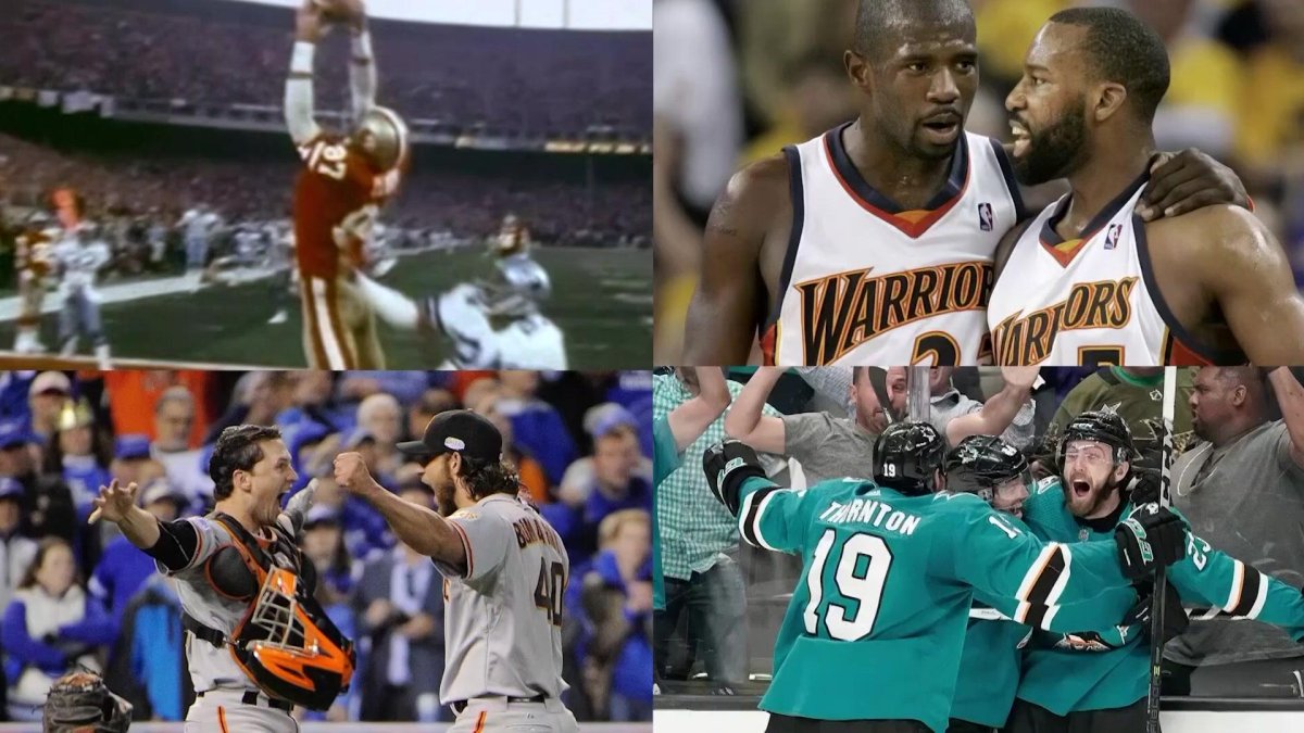Looking back at uniforms worn in most iconic Bay Area sports moments