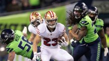 What channel is San Francisco 49ers game today (1/14/23) vs. Seattle  Seahawks? FREE LIVE STREAM, Time, TV, Odds, Pick for NFL Playoffs 2023 