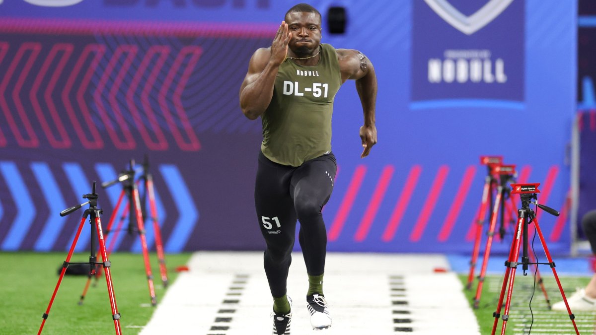 NFL combine 40yard dash Who had the fastest time in 2023? NBC