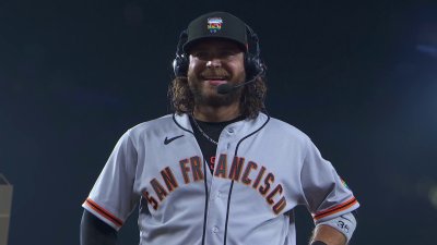 Giants' Brandon Crawford given standing ovation in first at-bat vs. Dodgers  – NBC Sports Bay Area & California