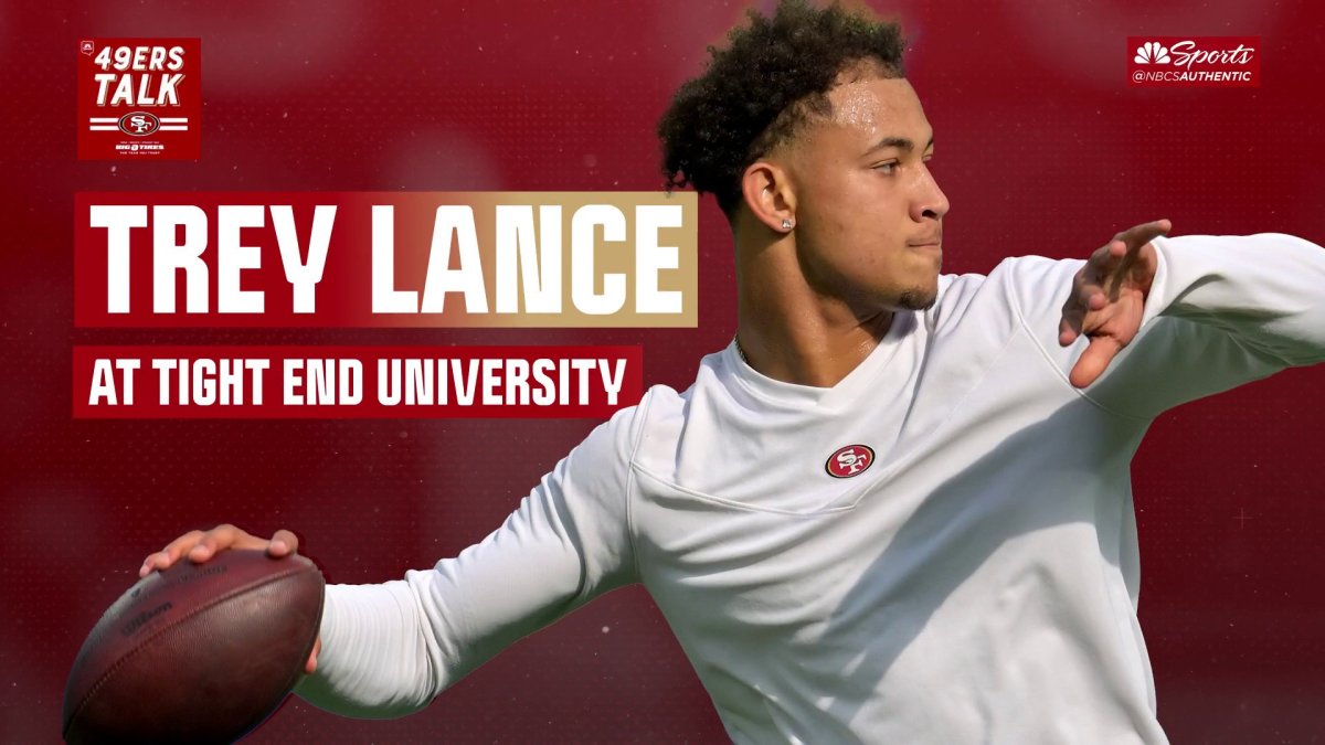 Trey Lance looks healthy at George Kittle's Tight End University