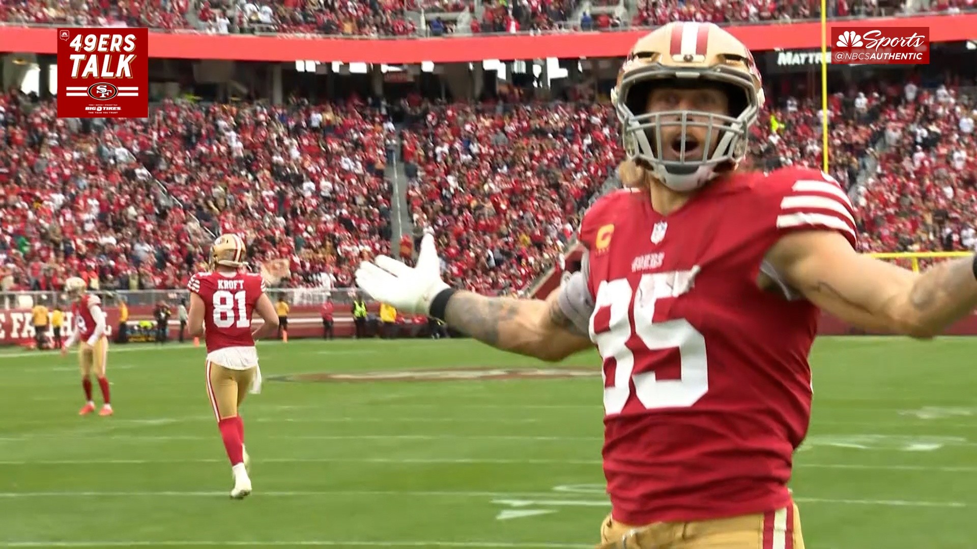 San Francisco 49ers tight end George Kittle shares his experience