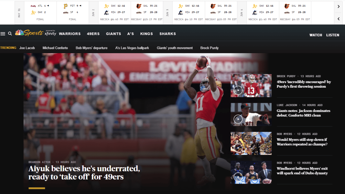 Welcome to the new NBC Sports Bay Area site – NBC Sports Bay Area