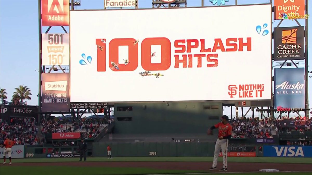 LaMonte Wade Jr. San Francisco Giants 100th Splashdown Home Run