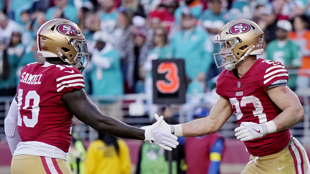 Where 49ers' receiving corps ranks in NFL top five, according to PFF – NBC  Sports Bay Area & California