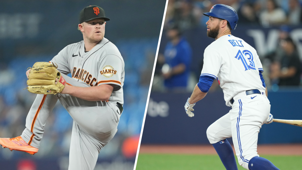 Toronto Blue Jays DH Brandon Belt itching to face former San Francisco  Giants teammate Logan Webb