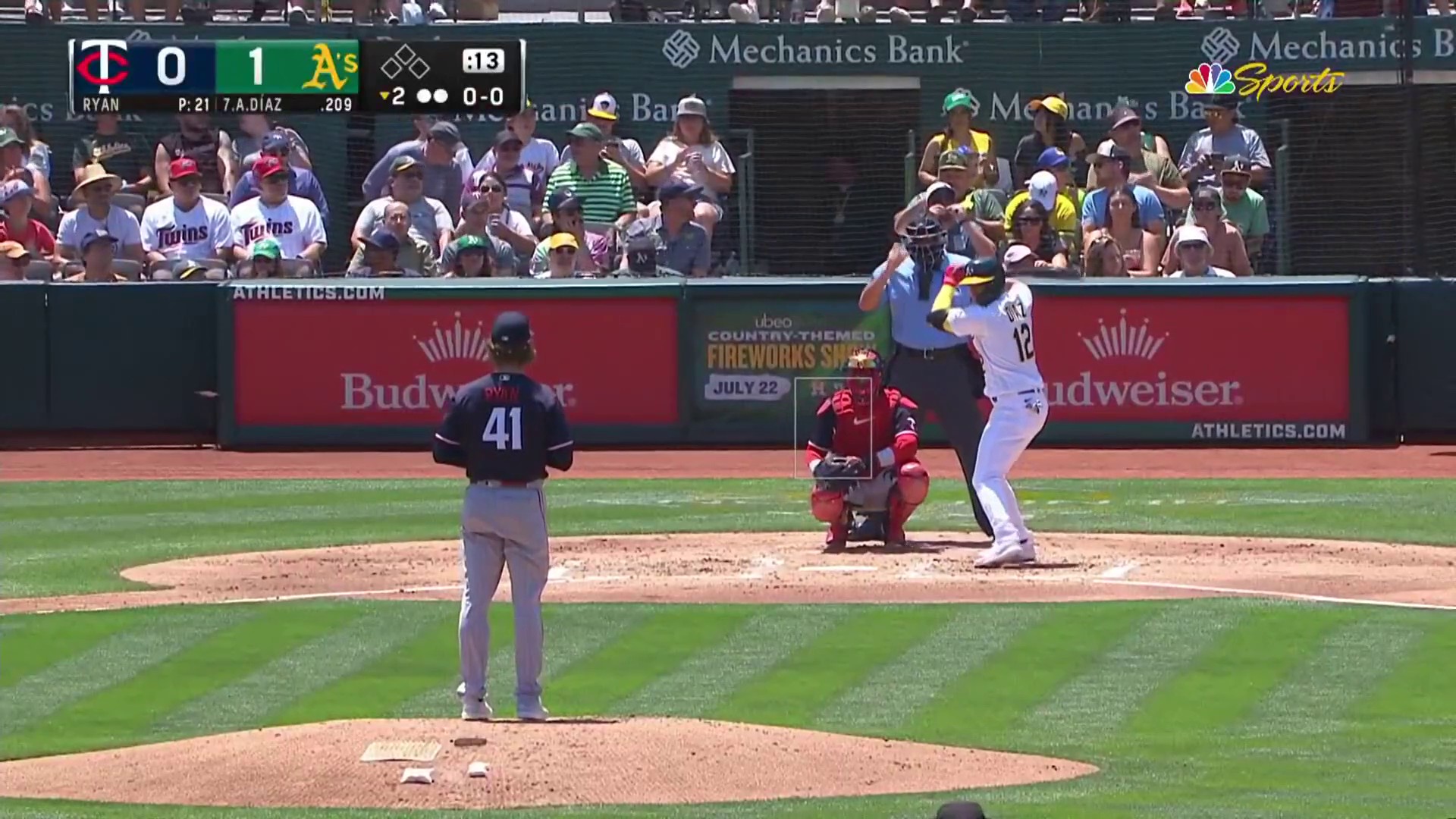 A's rookie Jordan Diaz hits 3 homers at Yankee Stadium