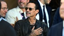 US singer Marc Anthony arrives for the Leagues Cup Group J football match between Inter Miami CF and Cruz Azul at DRV PNK Stadium in Fort Lauderdale, Florida, on July 21, 2023. (Photo by CHANDAN KHANNA / AFP) (Photo by CHANDAN KHANNA/AFP via Getty Images)