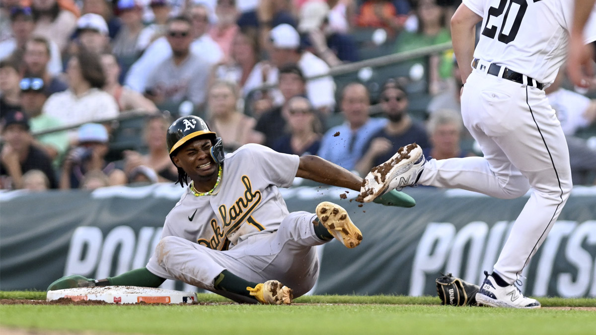 Athletics place major league steals leader Esteury Ruiz on the 10-day  injured list