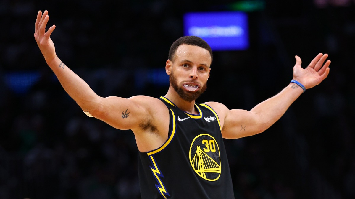 Steph Curry Shows Off Ridiculous Endurance In Dubai Sand Dune Workout   Steph Curry Celebrating GETTY 