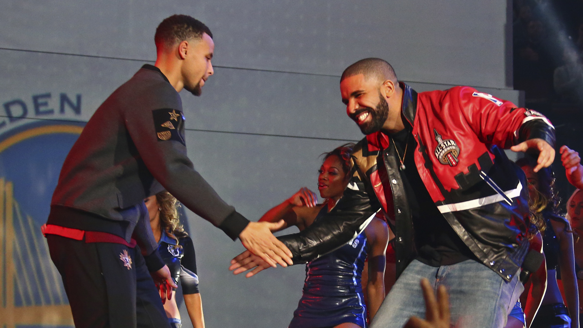 Drake and hot sale steph curry