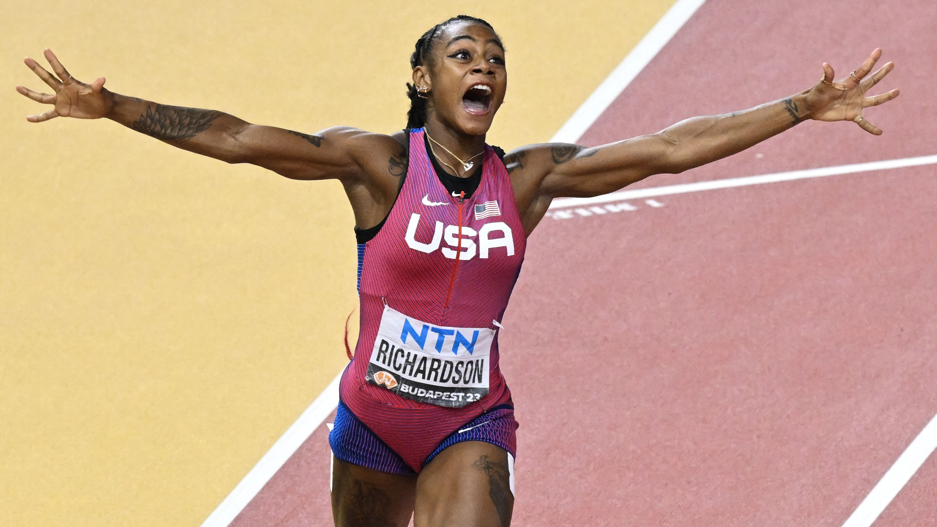 Sha'Carri Richardson wins 100-meter worlds, two years after