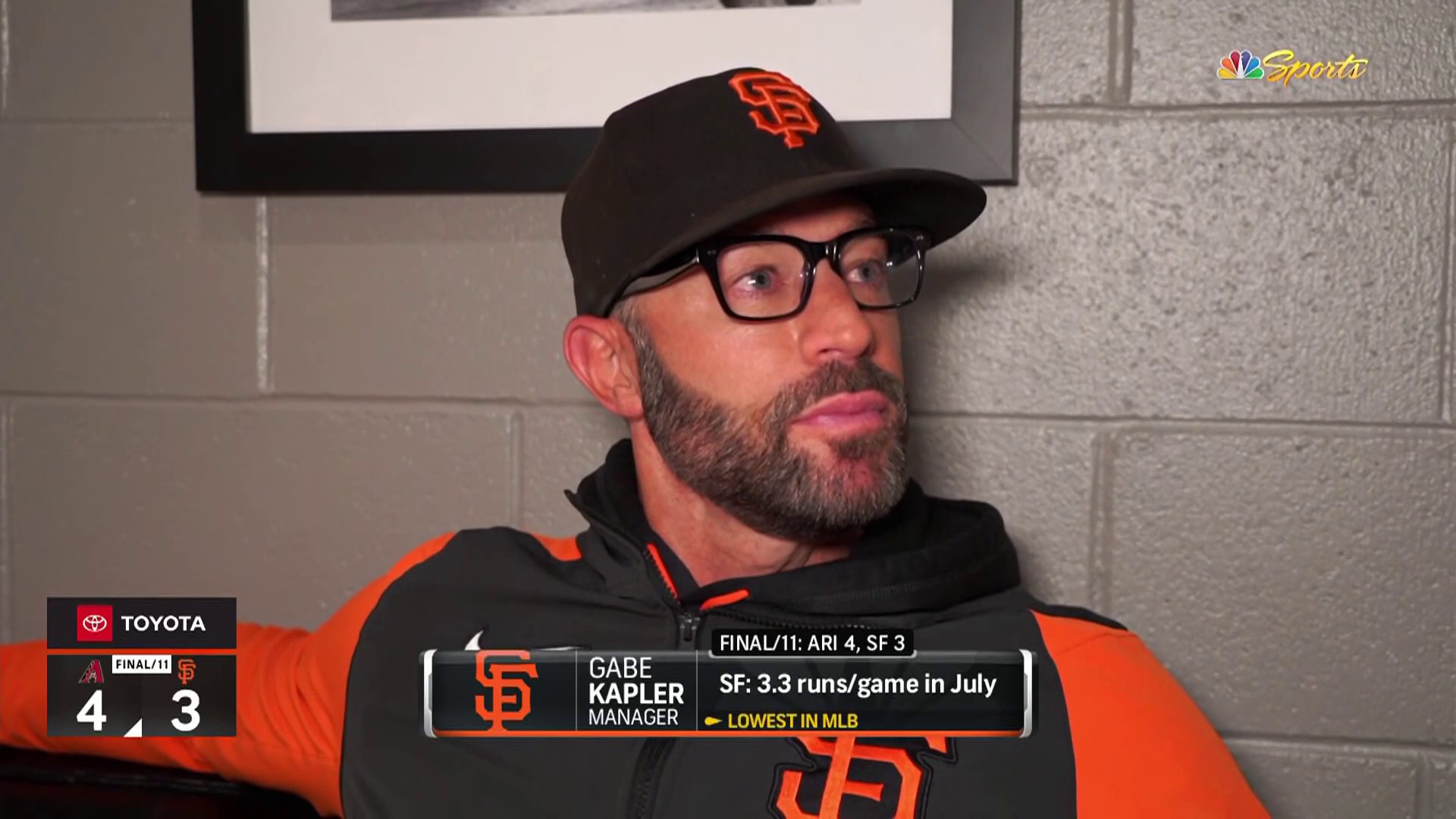 Giants manager Gabe Kapler 1-on-1 with Alex Pavlovic I NBC Sports