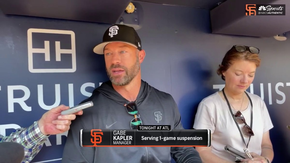 Giants skipper Gabe Kapler suspended 1-game for returning to dugout after  being ejected - CBS San Francisco