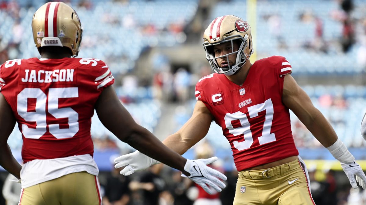 49ers' Nick Bosa absent amid contract talks; Trey Lance 'in great