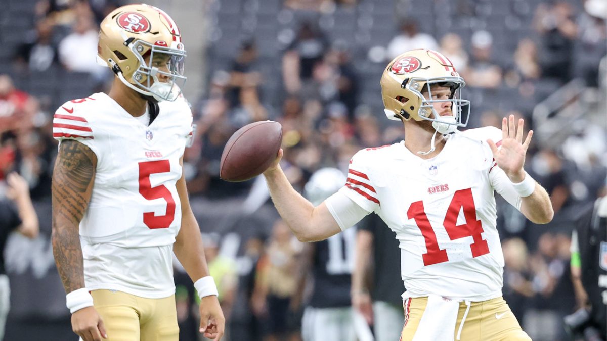 49ers QBs Trey Lance, Sam Darnold Evaluate Performances Vs. Raiders ...