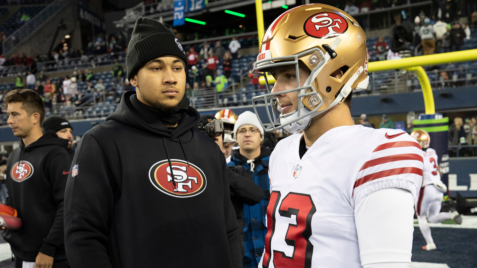 Brock Purdy Sends Trey Lance Heartfelt Message As 49ers Trade QB To ...