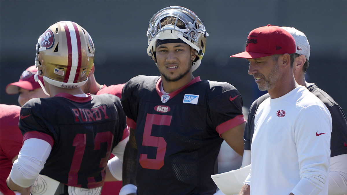 Trey Lance Not At 49ers Practice After Sam Darnold Backup QB News – NBC ...