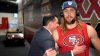 49ers' York hilariously hugs Kittle during postgame interview