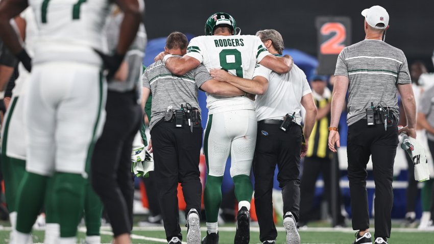 New York Jets players react to Aaron Rodgers' injury – NBC New York