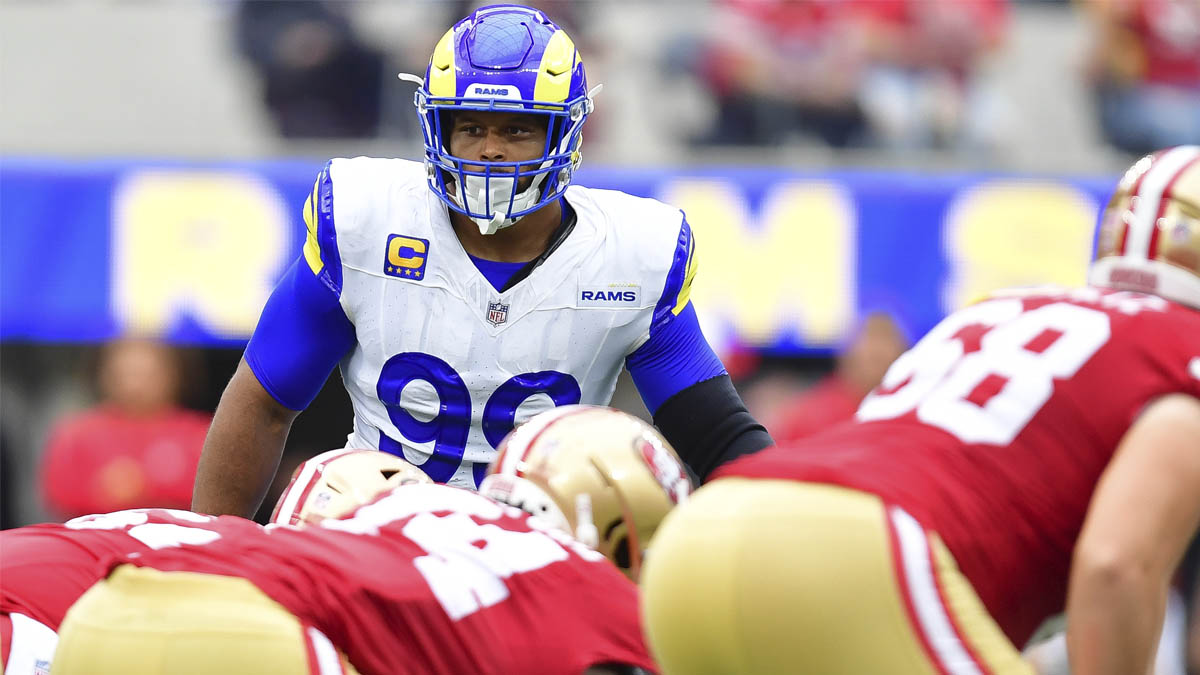 Aaron Donald Addresses The Media After The Rams' First Open Training Camp  Practice 