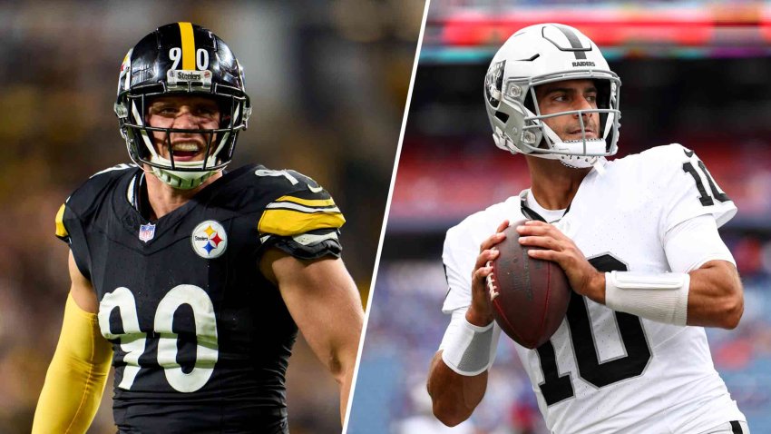 T.J. Watt and the Steelers will face Jimmy Garoppolo and the Raiders on Sunday Night Football in Week 3.