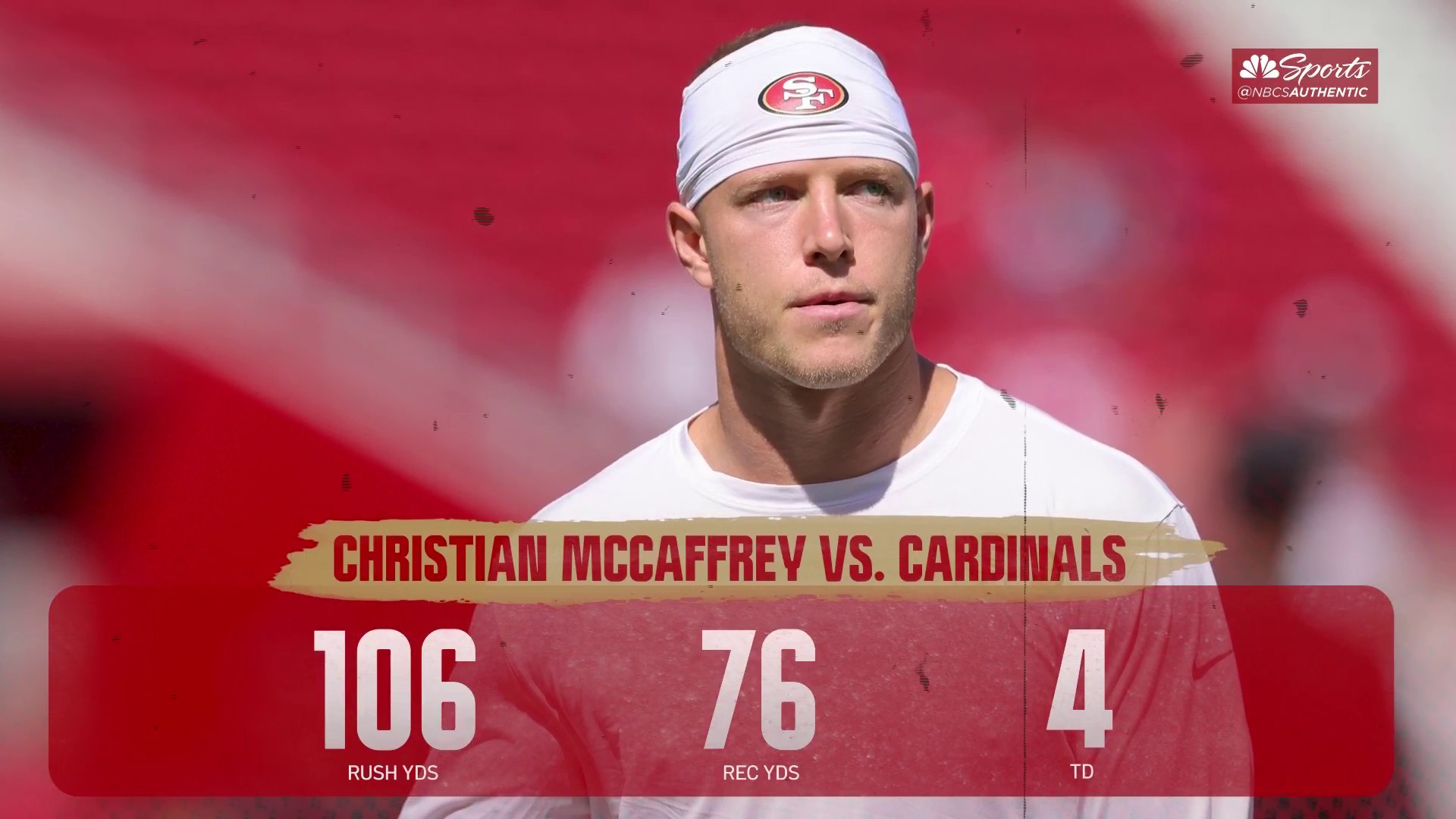 Christian McCaffrey scores four times, 49ers get fourth win - NBC Sports