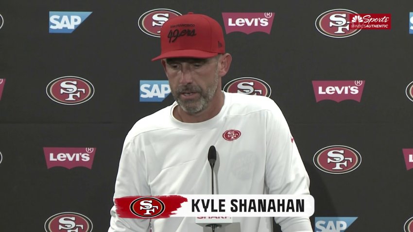 49ers' Kyle Shanahan 'upset' with NFL over bizarre hat rules – NBC Sports  Bay Area & California