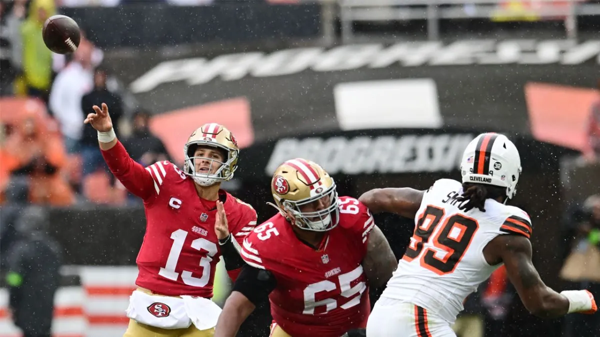 Why Brock Purdy pass vs. Browns might be his best ever, per Greg Cosell – NBC Sports Bay Area & California