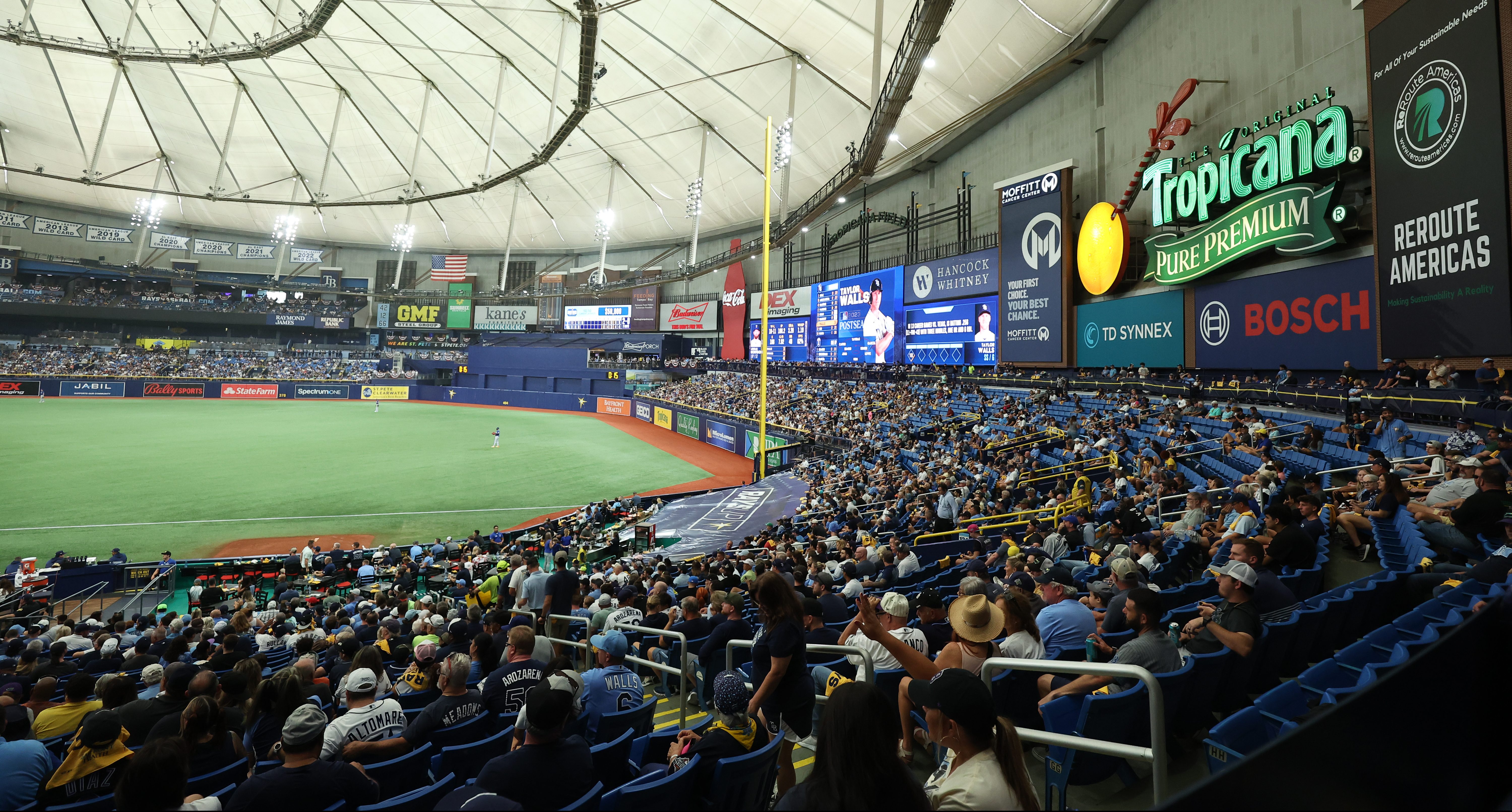 Rays draw smallest MLB postseason crowd since 1919 in loss to