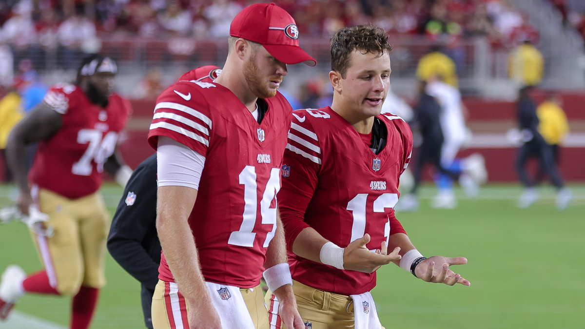 Kyle Shanahan dei 49ers spera che Brock Purdy giochi.  Fiducioso in Sam Darnold – NBC Sports Bay Area e California