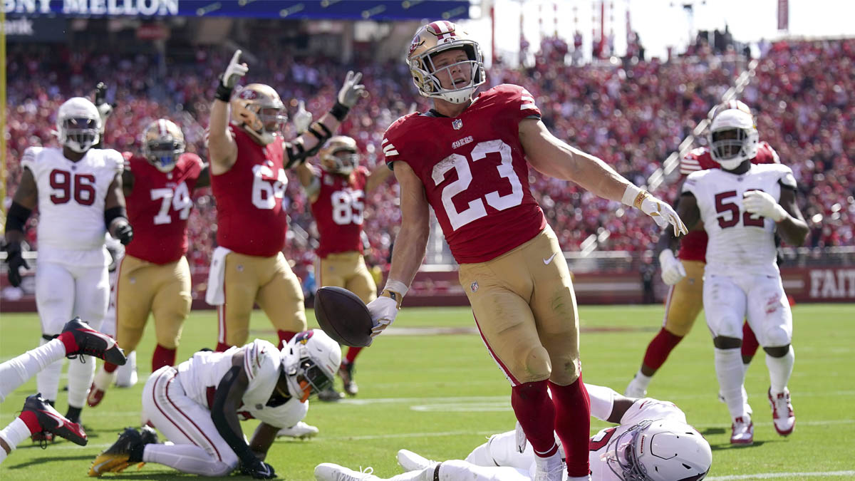 49ers' McCaffrey starts to make good on John Lynch's Super Bowl