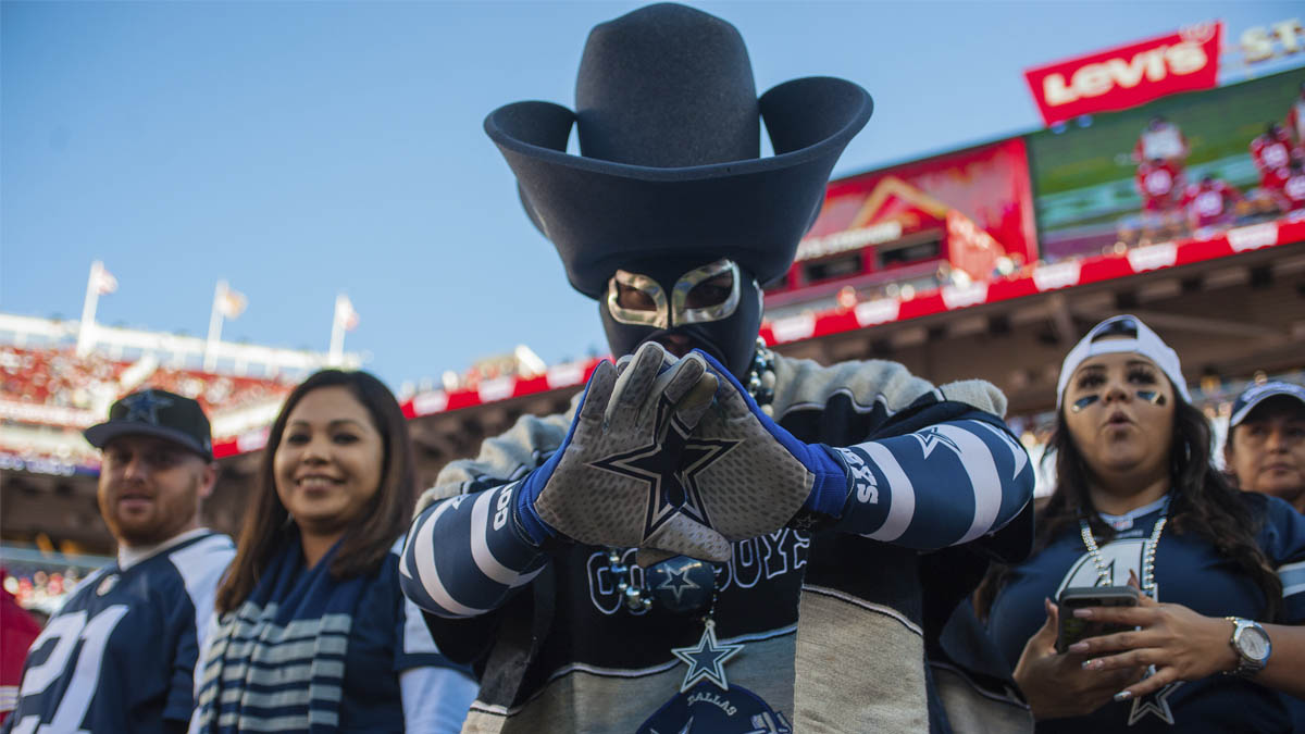 بالنسبة إلى NBC Sports Bay Area & Vivid Seats في كاليفورنيا، سيحظى ملعب Levi’s الخاص بفريق 49ers بقاعدة كبيرة من مشجعي Cowboys.