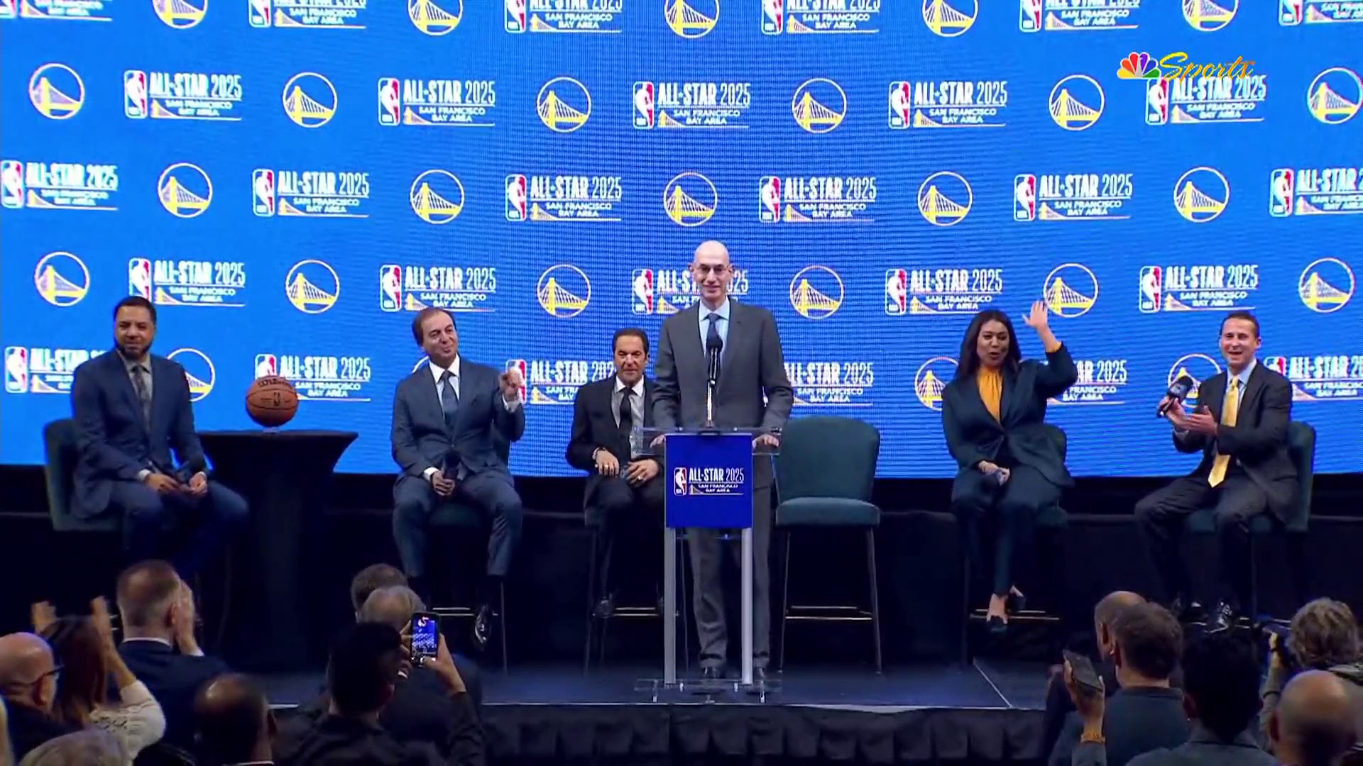 Adam Silver Announces Warriors Will Host 2025 NBA All-Star Game At ...