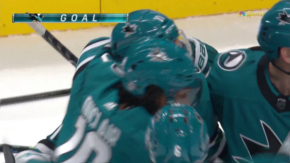 Sharks’ Luke Kunin scores eventual gamewinner midway through third vs