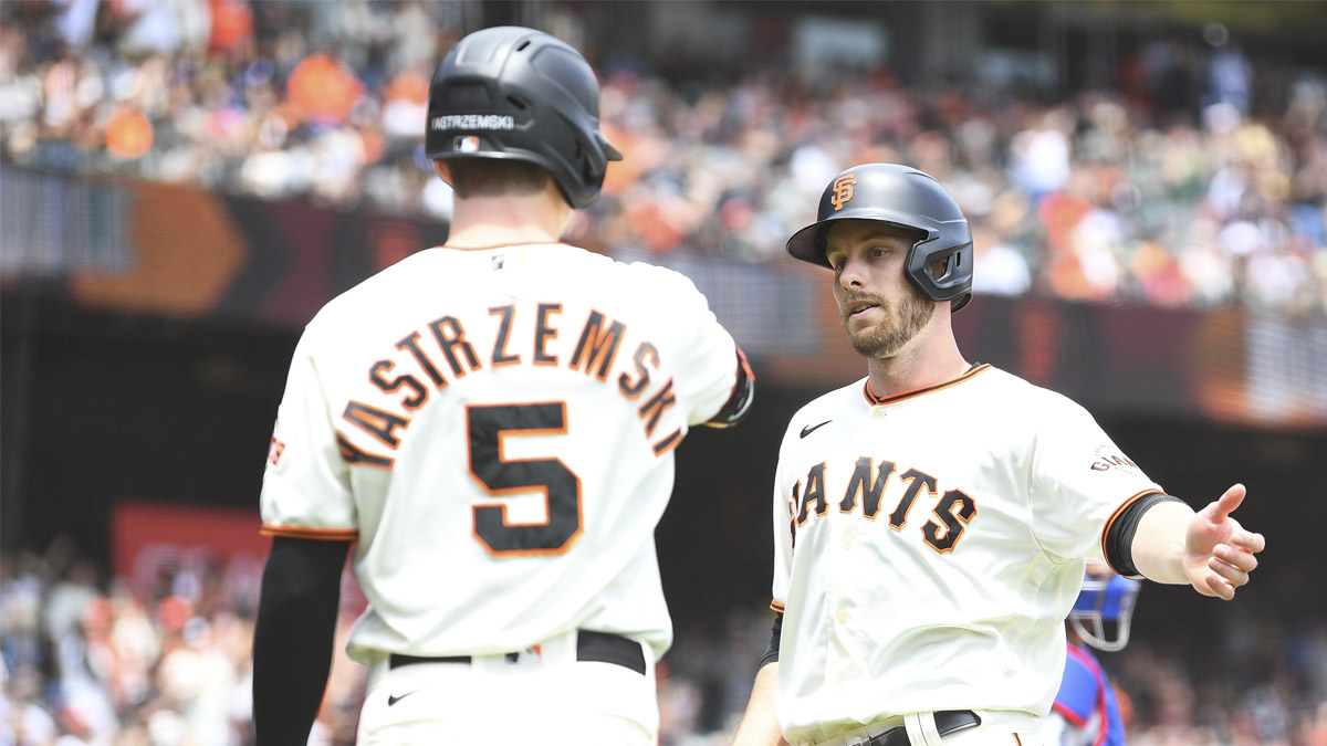 Austin Slater wants Giants to ‘talk about’ center field fence after